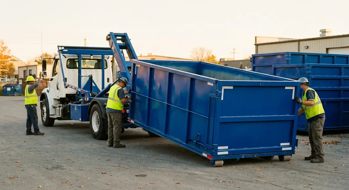 Commercial waste management and dumpster rental logistics in Lumberton, TX