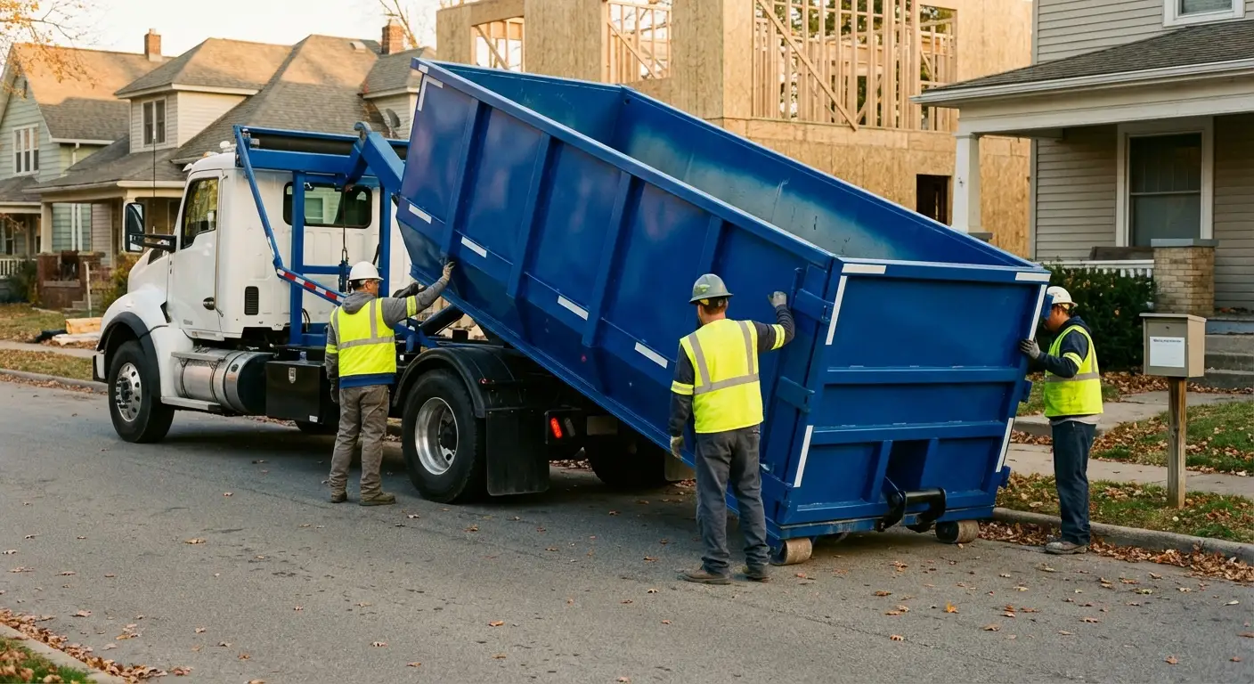 Construction dumpster delivery and waste management in Lumberton